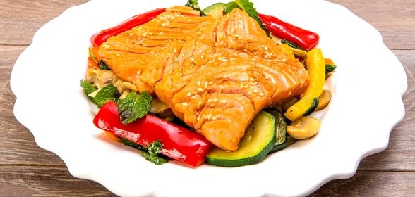 Маринованная рыба с овощами по‑китайски