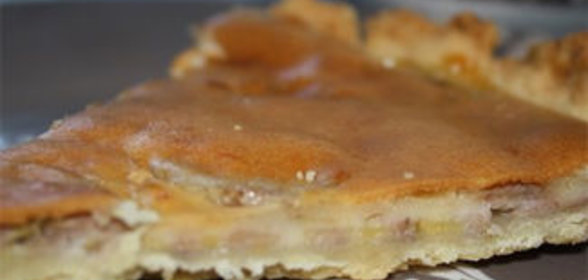 Пирог с бананами и сыром