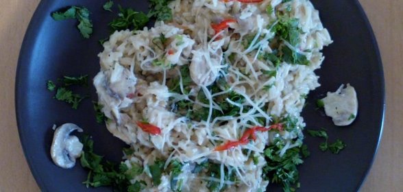 Сливочное ризотто с грибами