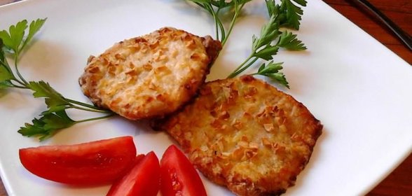 Шницель из свинины в духовке