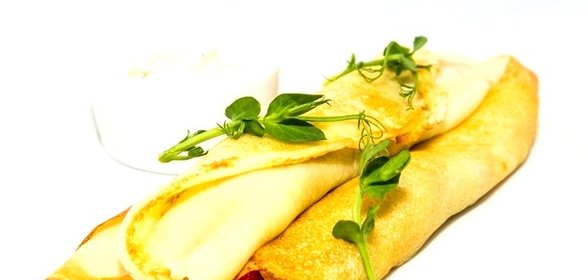 Блины с вешенками