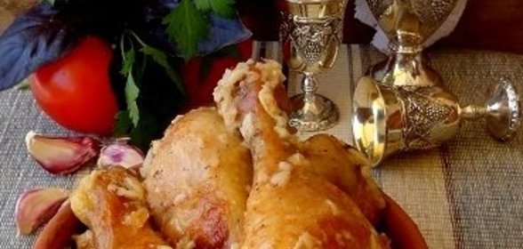 Шкмерули, или курица в молочно-чесночном соусе