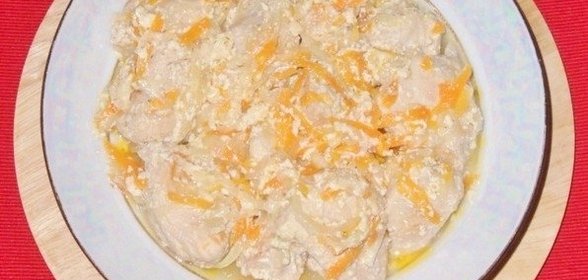 Быстрый сливочный гуляш из курицы