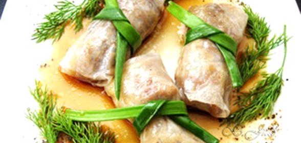 Нэм с начинкой из мяса и овощей