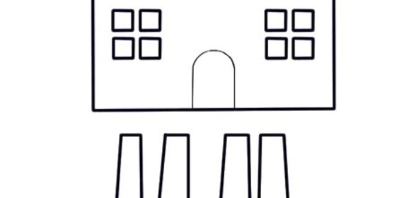 Рождественский снежный пряничный домик