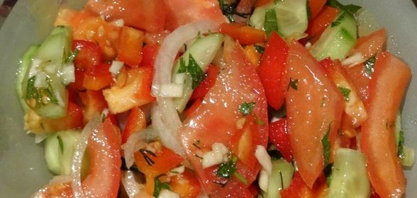 Cалат к шашлыку из свинины