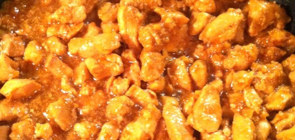 Курица по‑восточному с медом и имбирем