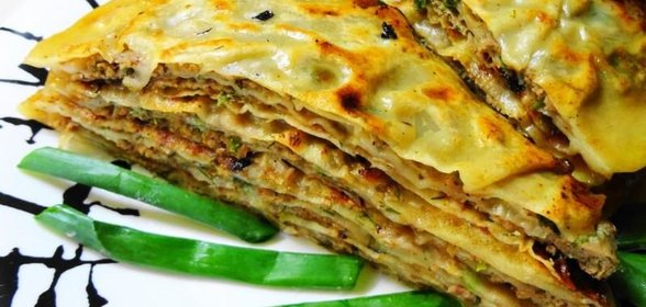 Китайские лепешки с мясом