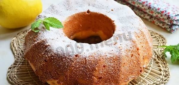 Простой пирог с лимоном