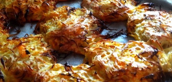 Драники из картофеля и тыквы в духовке