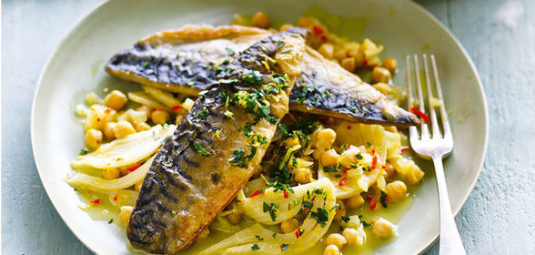 Скумбрия с овощами в фольге