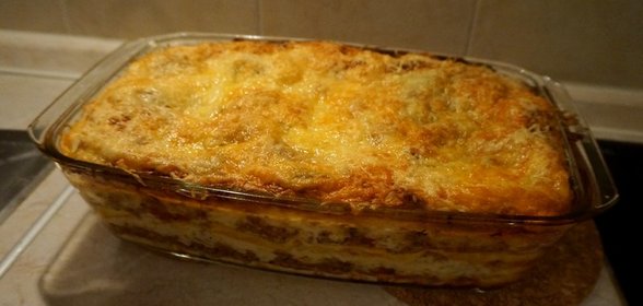 Лазанья из смешанного фарша