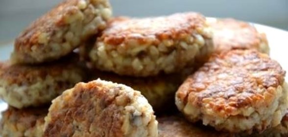 Гречнево сырные котлеты