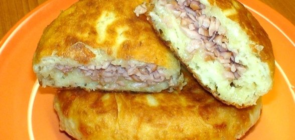 Пирожки на кефире жареные