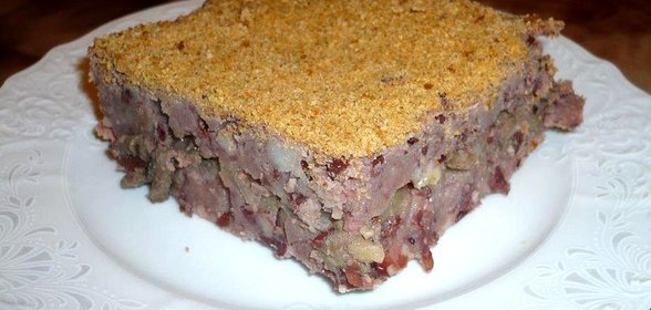 Постная картофельно-фасолевая запеканка