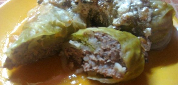 Голубцы с грибами и фаршем