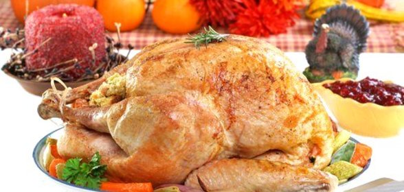 Жареная индейка с овощами в белом вине