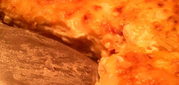 Картофельный гратен с базиликом