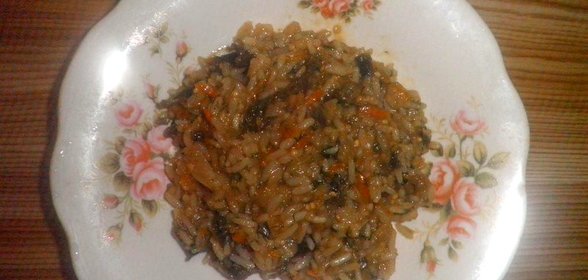 Плов с баклажанами