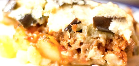 Греческая мусака с картофелем