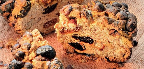 Хлеб с инжиром и орехами