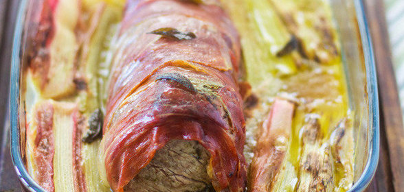 Филе миньон с ревнем