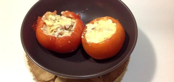 Помидоры фаршированные гречкой и курицей