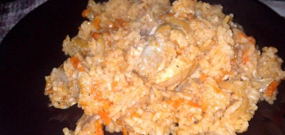 Плов с мясом курицы