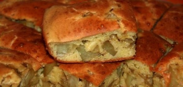 Ленивый пирог с картошкой