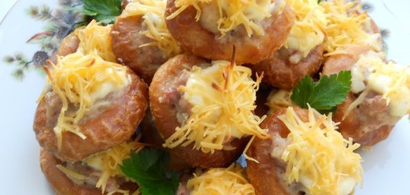 Бублики фаршированные мясом