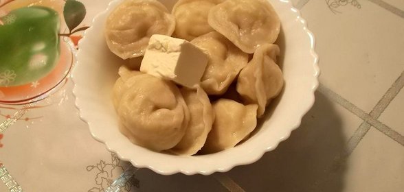 Вареники с яйцом и картофелем