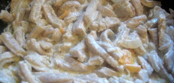 Рубец в сливках