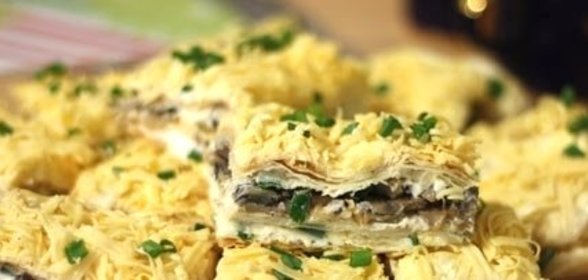 Пирог с груздями и картошкой