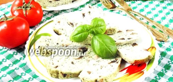 Куриная запеканка с грибами и шпинатом