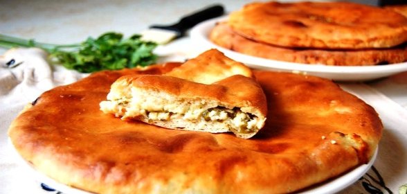 Осетинский пирог на сковороде