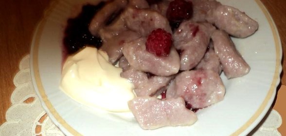 Вареники ленивые с ягодами