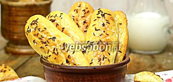 Печенье соленые пальчики с тмином