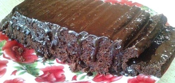 Сметанный кекс в микроволновке
