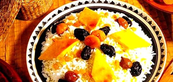 Сладкий плов в мультиварке