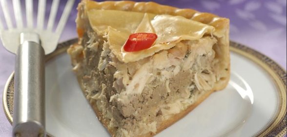 Пирог из кролика с паштетом