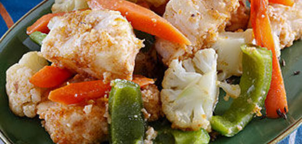 Рыбное рагу с овощами в мультиварке