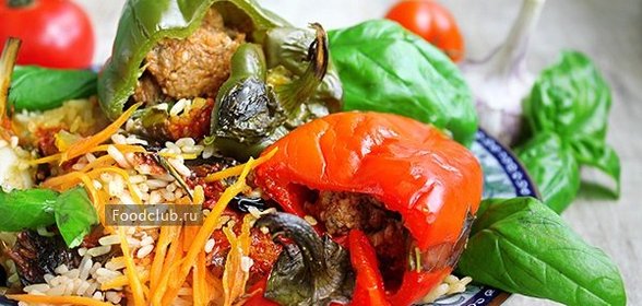 Перцы фаршированные а-ля плов