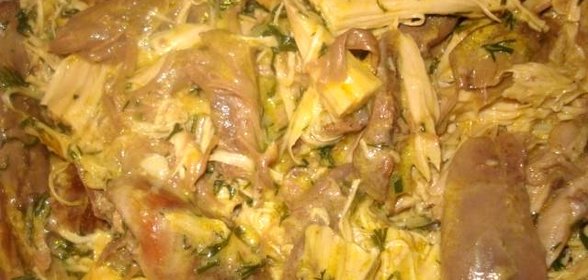 Курица с чесноком и укропом