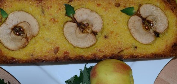 Яблочно-кукурузный кекс