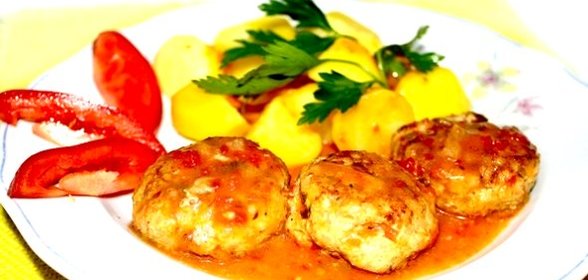 Тефтели с рисом жареные