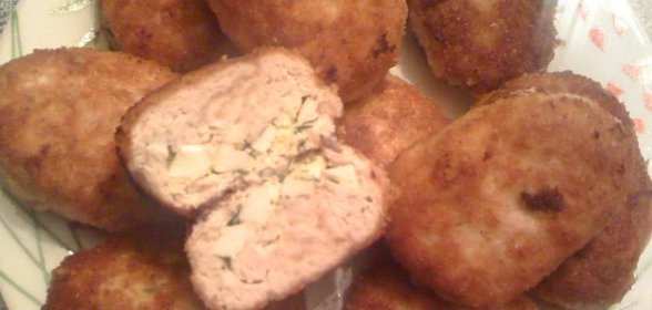 Зразы с яйцом