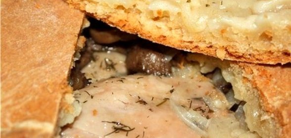 Курник на сковороде