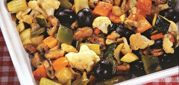 Рагу с мидиями