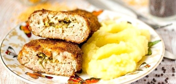 Котлеты из свинины с горчичным маслом