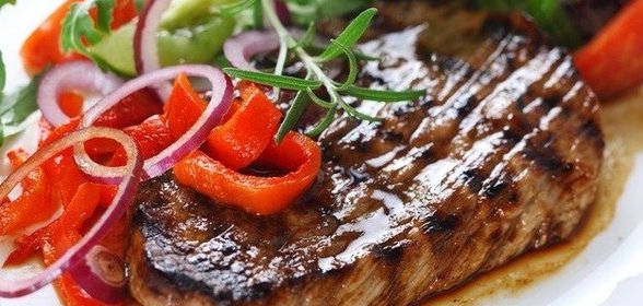 Стейк под соусом тэрияки